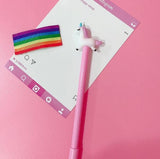 0.5 mm Jumping Unicorn Gel Pen Signature Pen Escolar Papelaria School Office Supply Promotional Gift